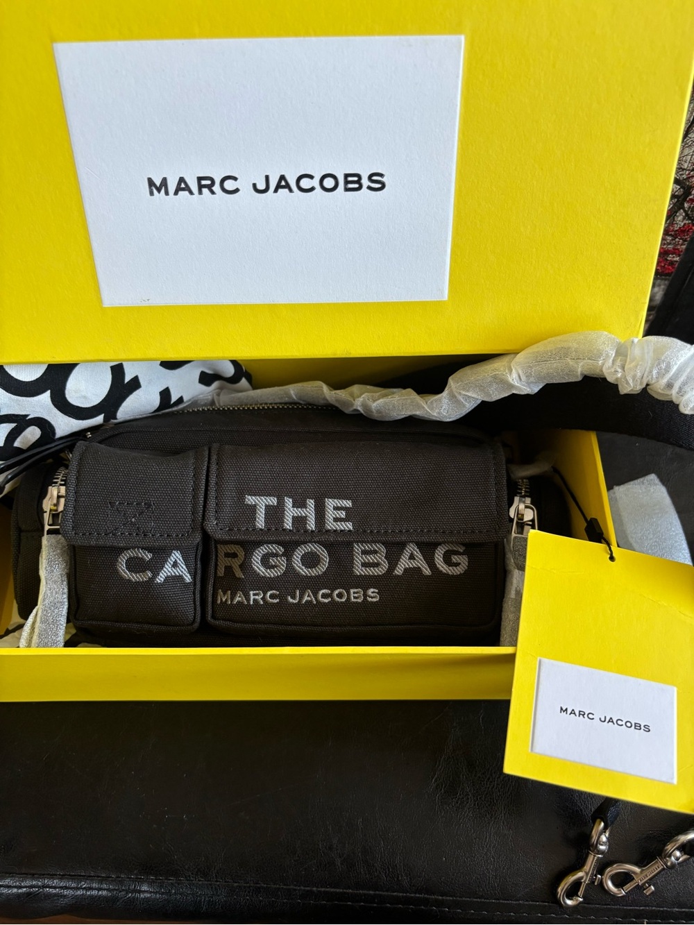 Marc Jacobs Black 'The Cargo Bag” Doble Strap - Picture 2 of 16
